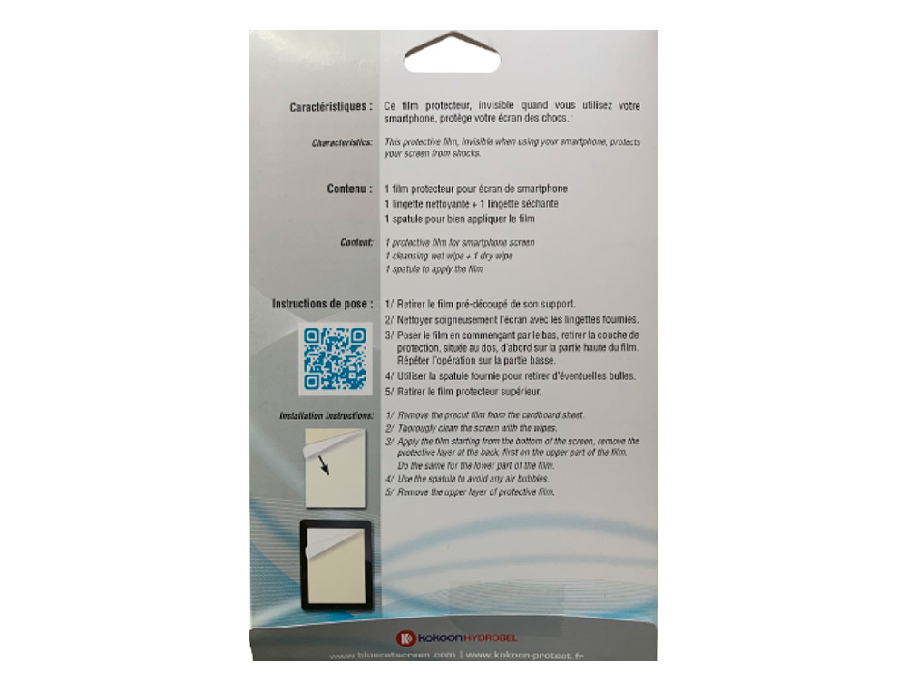 FILMS ANTICHOCS HYDROGEL PACK DE 50 PIECES