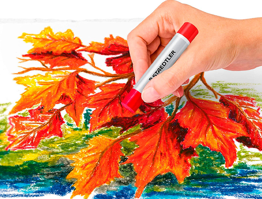CRAYONS CIRE STAEDTLER  2420 EDITION DESIGN JOURNEY PASTEL A L HUILE COLORIS ASSORTIS    ETUI DE 48
