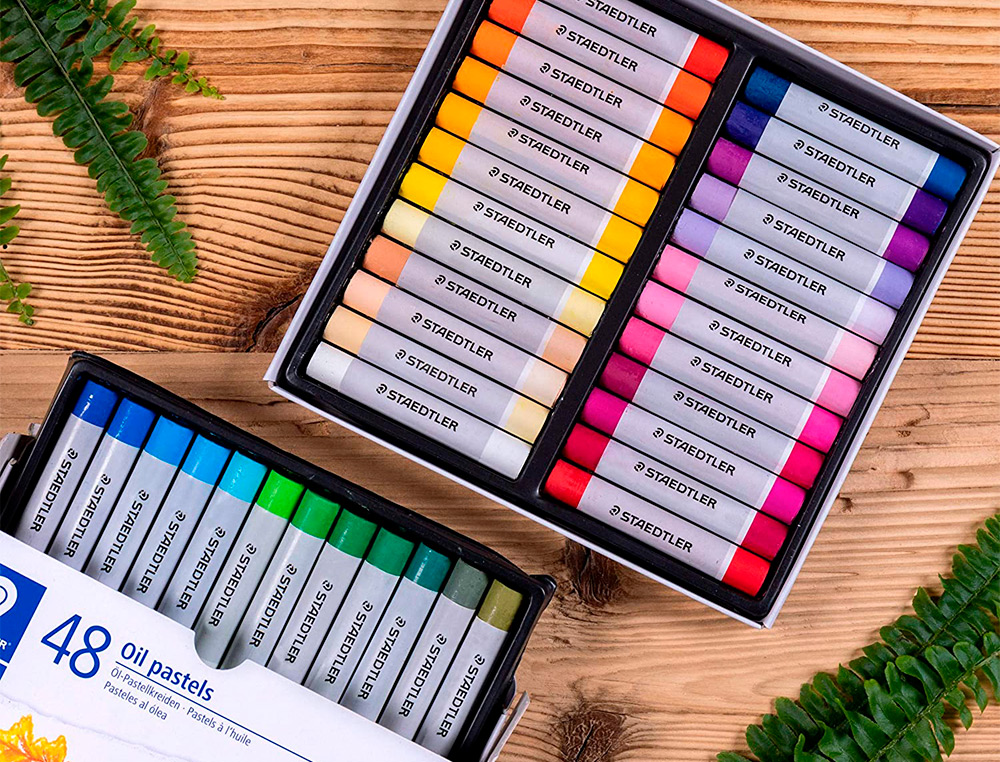 CRAYONS CIRE STAEDTLER  2420 EDITION DESIGN JOURNEY PASTEL A L HUILE COLORIS ASSORTIS    ETUI DE 48