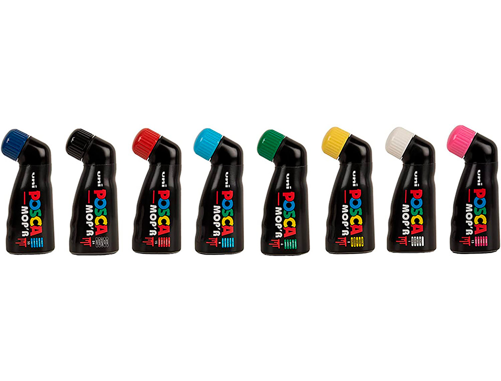 MARQUEUR POSCA MOP'R PEINTURE COUVRANTE SET DE 8 COLORIS    ASSORTIS