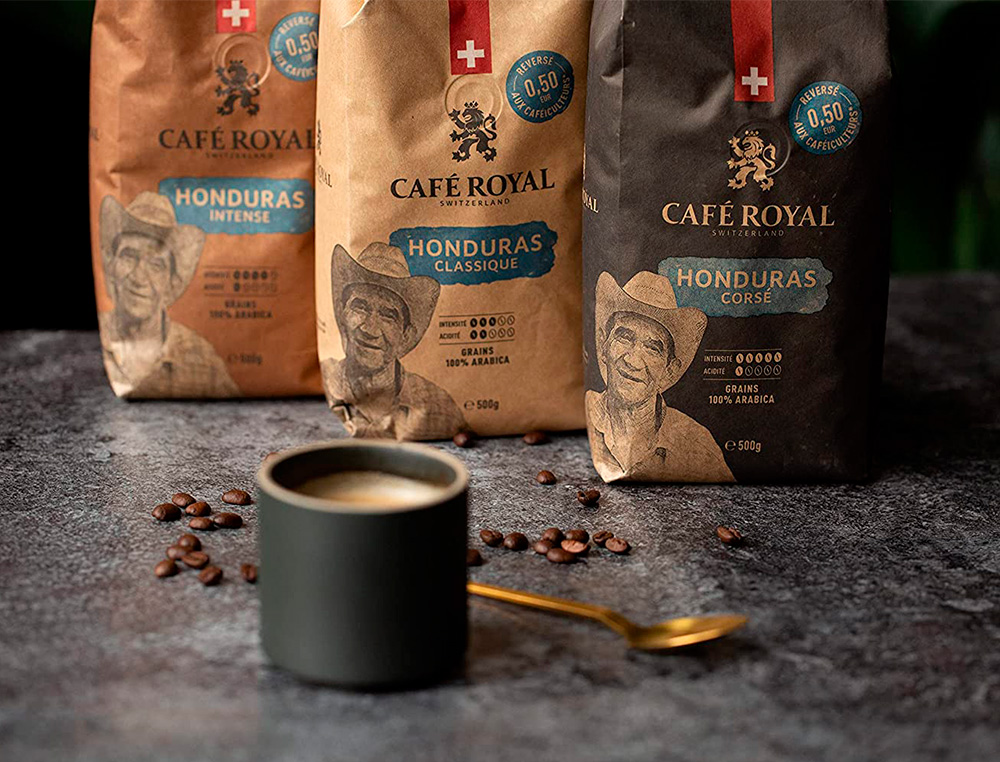 CAFE ROYAL HONDURAS INTENSO SACHET EN GRAIN 1 KG