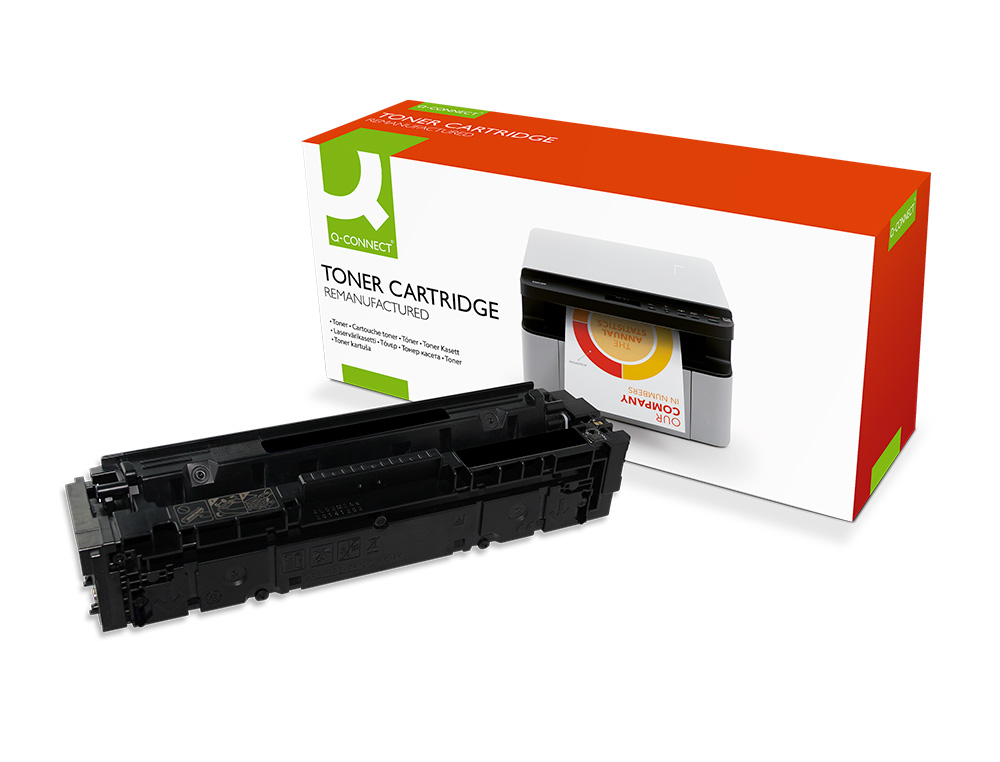 TONER Q-CONNECT COMPATIBLE HP CF540X/203X HP COLOR LASERJET PRO M254 CYAN HIGH YIELD      3200P NOIR