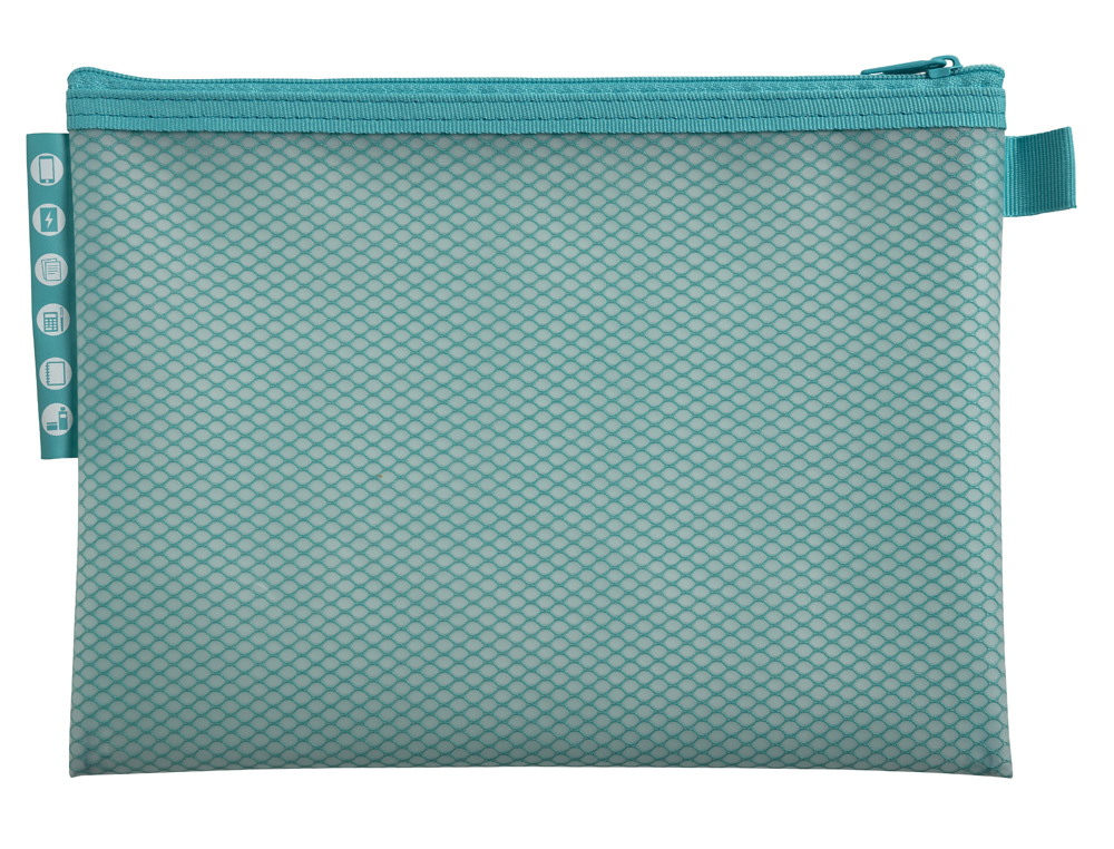 POCHETTE ZIP EXACOMPTA EVA A5 CHROMALINE COLORIS PASTEL ASSORTIS