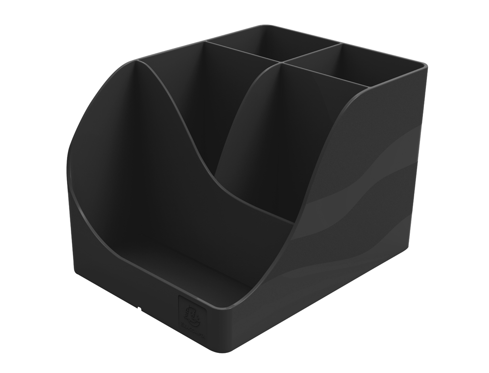 POT A CRAYONS EXACOMPTA PEN-WAVE NEO DECO 5 COMPARTIMENTS COLORIS NOIR