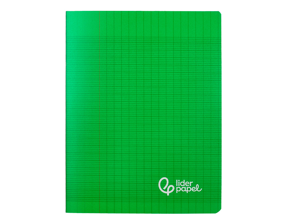 CAHIER PIQURE LIDERPAPEL COUVERTURE PP 170X220MM 96P SEYES COLORIS VERT