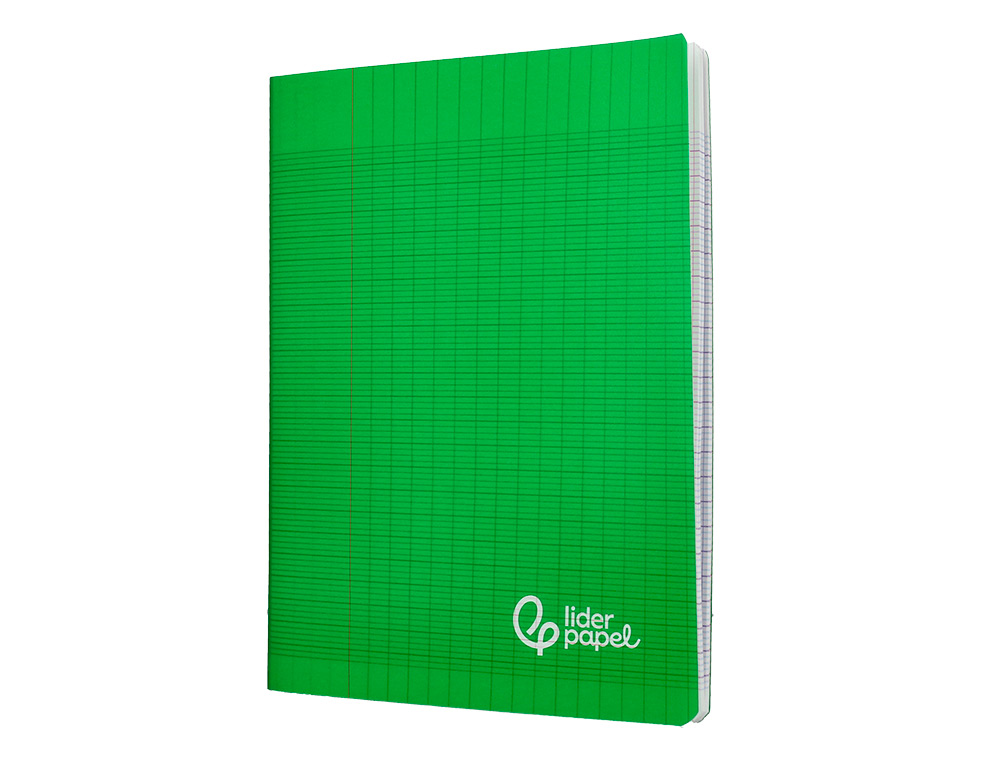 CAHIER PIQURE LIDERPAPEL COUVERTURE PP 170X220MM 96P SEYES COLORIS VERT