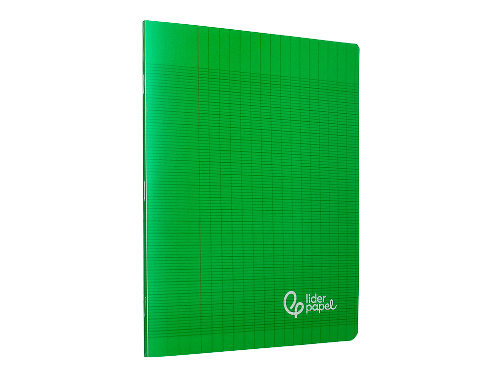 CAHIER PIQURE LIDERPAPEL COUVERTURE PP 170X220MM 96P SEYES COLORIS VERT