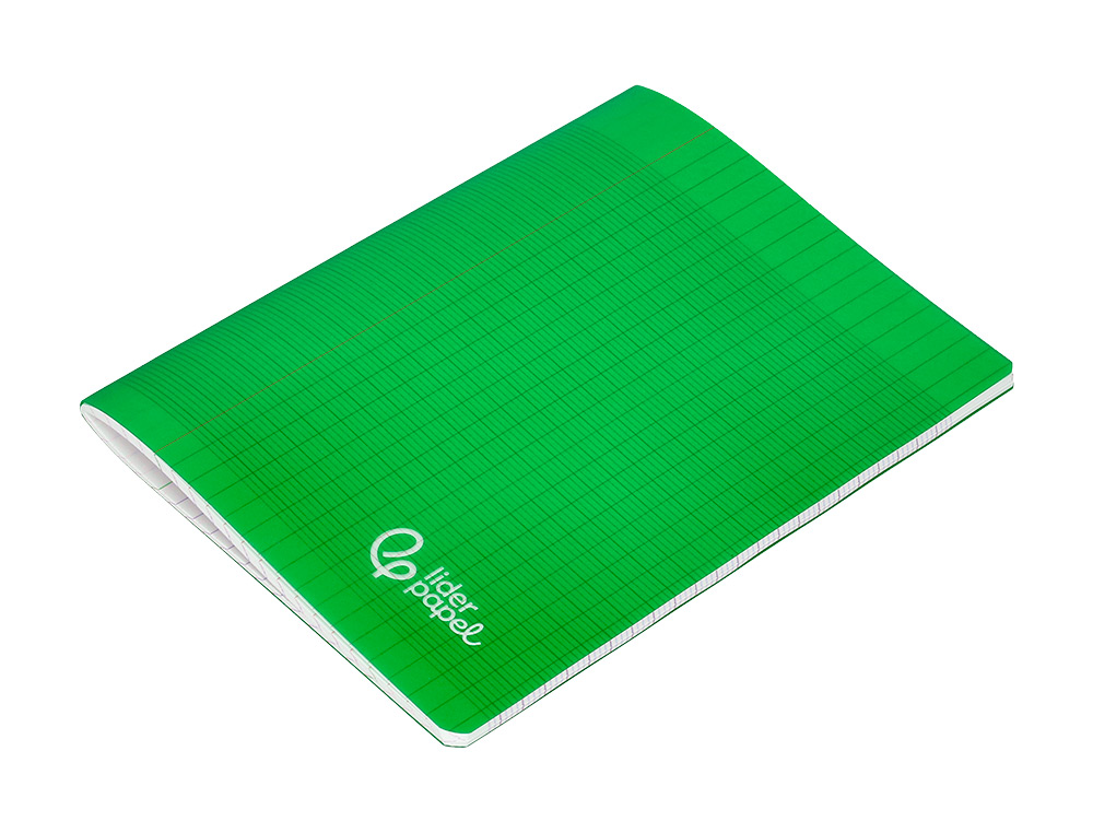 CAHIER PIQURE LIDERPAPEL COUVERTURE PP 170X220MM 96P SEYES COLORIS VERT