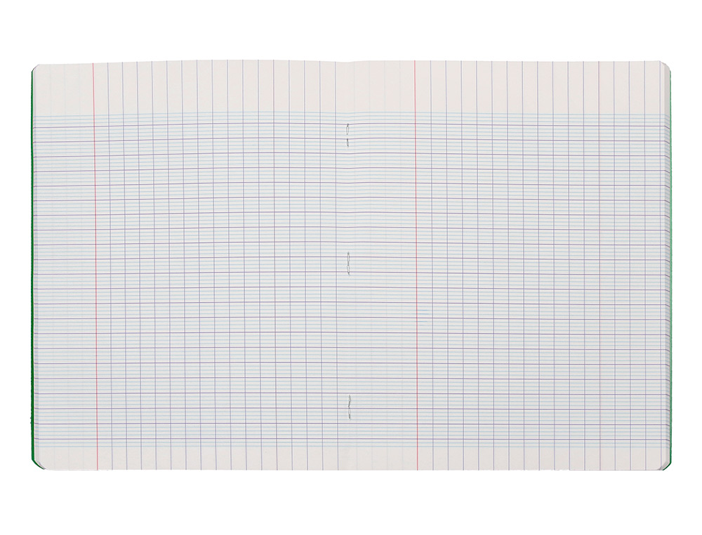 CAHIER PIQURE LIDERPAPEL COUVERTURE PP 170X220MM 96P SEYES COLORIS VERT