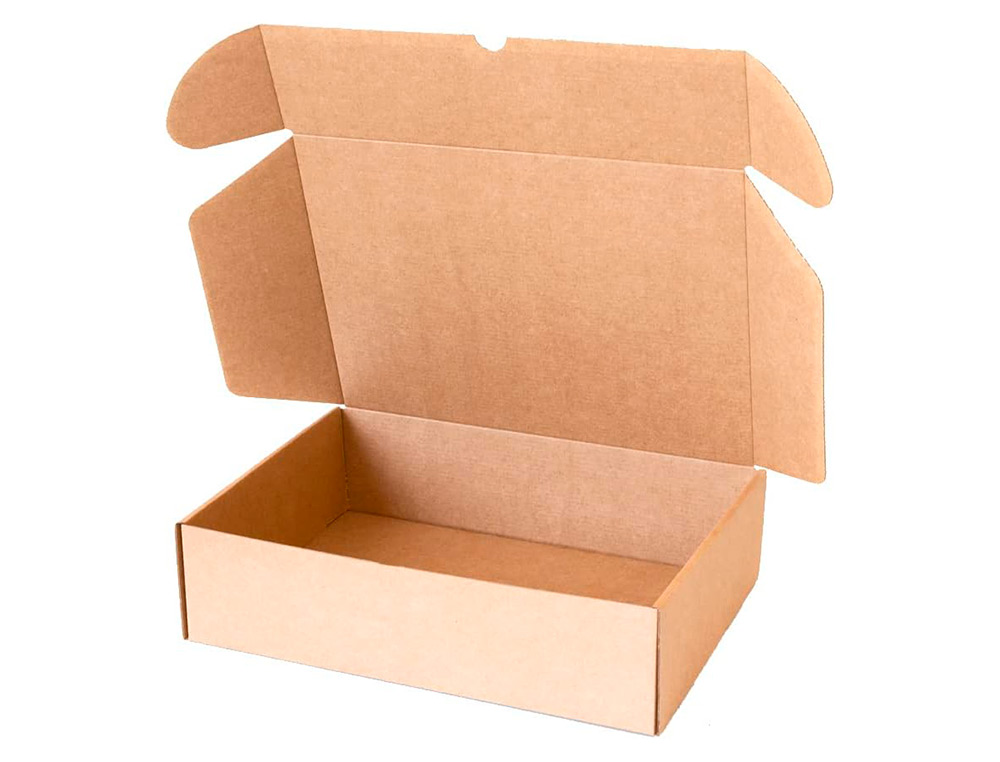 BOITE MONTAGE AUTOMATIQUE Q-CONNECT POUR E-COMMERCE ET  CADEAUX CARTON RECYCLE        CANNELURE 3MM KRAFT