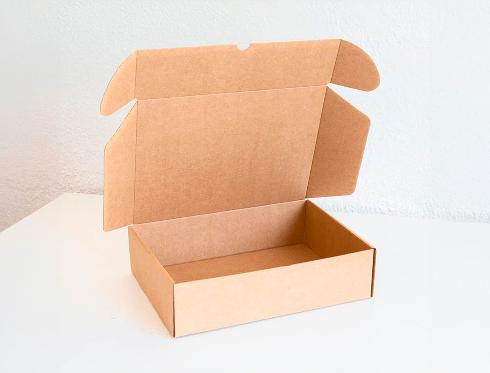 BOITE MONTAGE AUTOMATIQUE Q-CONNECT POUR E-COMMERCE ET  CADEAUX CARTON RECYCLE        CANNELURE 3MM KRAFT