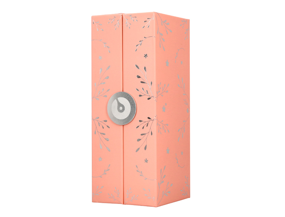STYLO-PLUME BELIUS COLLECTION1 ALUMINIUM ENCRE   BLEUE COLORIS ROSE DESIGN     RELIEF ARGENTE BOITE DESIGN