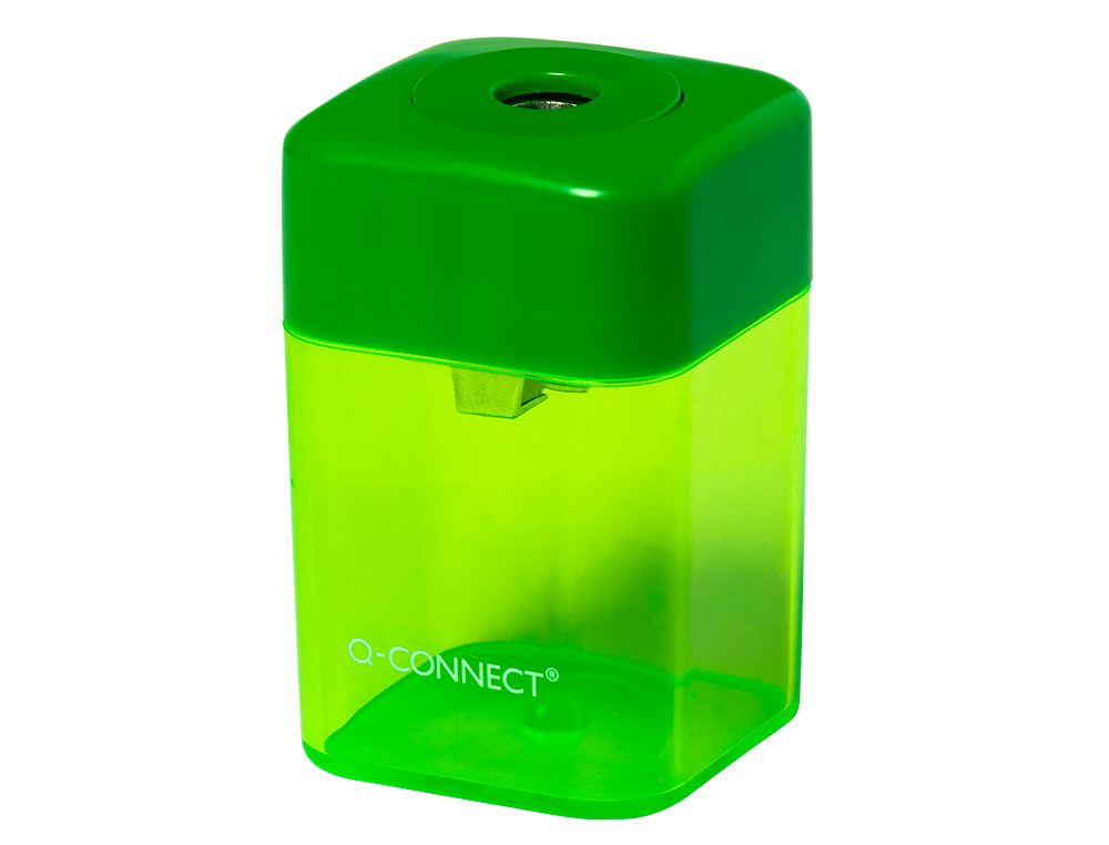 TAILLE-CRAYON Q-CONNECT ÉCONOMIQUE RÉSERVOIR PLASTIQUE TRANSPARENT 1 USAGE