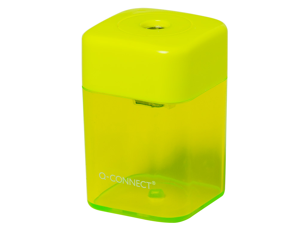 TAILLE-CRAYON Q-CONNECT ÉCONOMIQUE RÉSERVOIR PLASTIQUE TRANSPARENT 1 USAGE