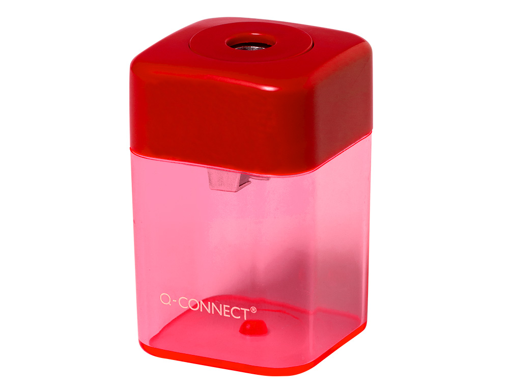 TAILLE-CRAYON Q-CONNECT ÉCONOMIQUE RÉSERVOIR PLASTIQUE TRANSPARENT 1 USAGE
