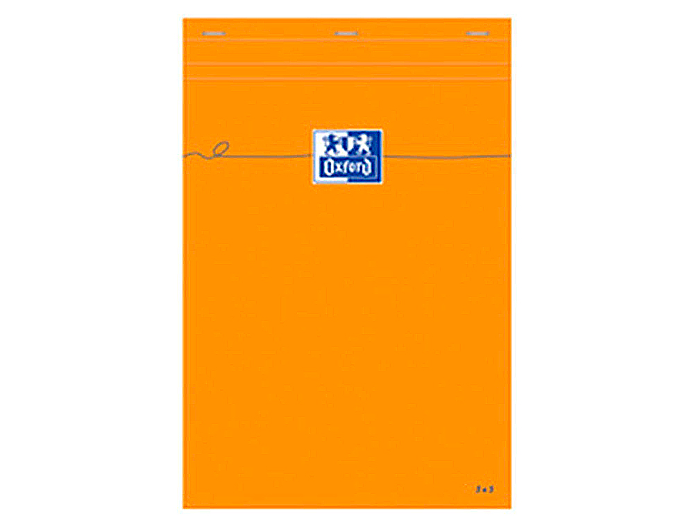 BLOC BUREAU OXFORD A4+ PAPIER VLIN SURFIN AGRAF EN TTE COUVERTURE ENVELOPPANTE 210X320MM 80F 80G 5X5MM COLORIS ORANGE