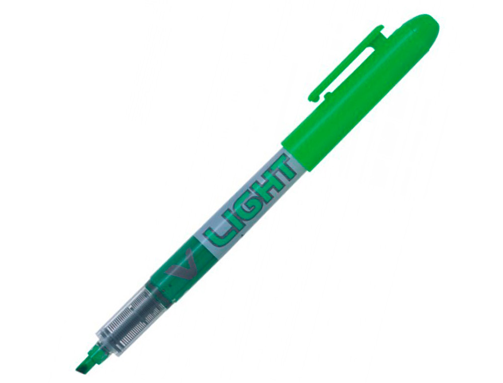 SURLIGNEUR PILOT V LIGHT TRACÉ 1/3MM ENCRE LIQUIDE PIGMENTÉE FLUIDE NIVEAU D'ENCRE VISIBLE COLORIS VERT