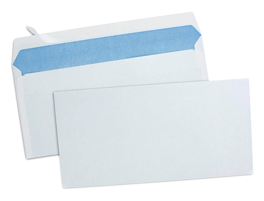ENVELOPPE GPV GREEN DL 110X220MM 75G ADHSIVE FENTRE 35X100MM COLORIS BLANC BOTE 500 UNITS