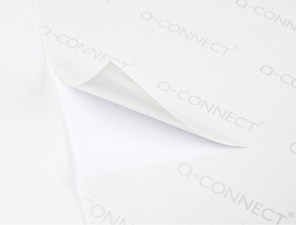 TIQUETTE ADHSIVE Q-CONNECT TRANSPARENTE MATE LASER 210X297MM BOTE 25 UNITS