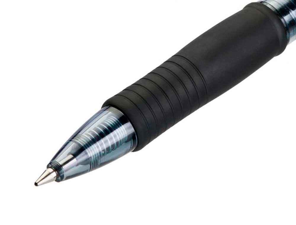 STYLO-BILLE Q-CONNECT RÉTRACTABLE ÉCRITURE MOYENNE 0.7MM ENCRE CLASSIQUE CLIP GRIP PRÉHENSION COULEUR ENCRE NOIRE