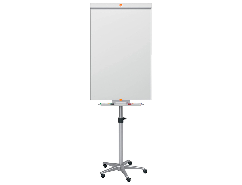 CHEVALET CONFRENCE NOBO BARRACUDA MOBILE SURFACE MAGNTIQUE ACIER TABLEAU EFFAABLE 70X100CM 5 ROULETTES