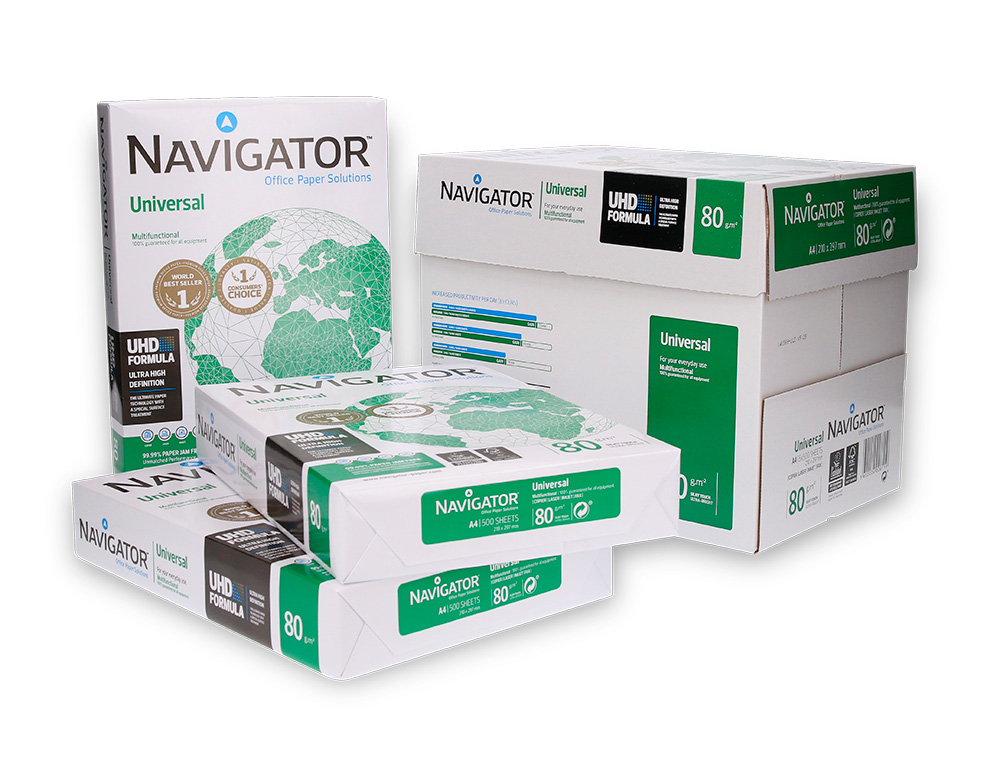 PAPIER NAVIGATOR MULTIFONCTION UNIVERSAL A4 80G BLANCHEUR 169 OPACIT 95 RIGIDIT 120 QUALIT SUPRIEURE 500 FEUILLES