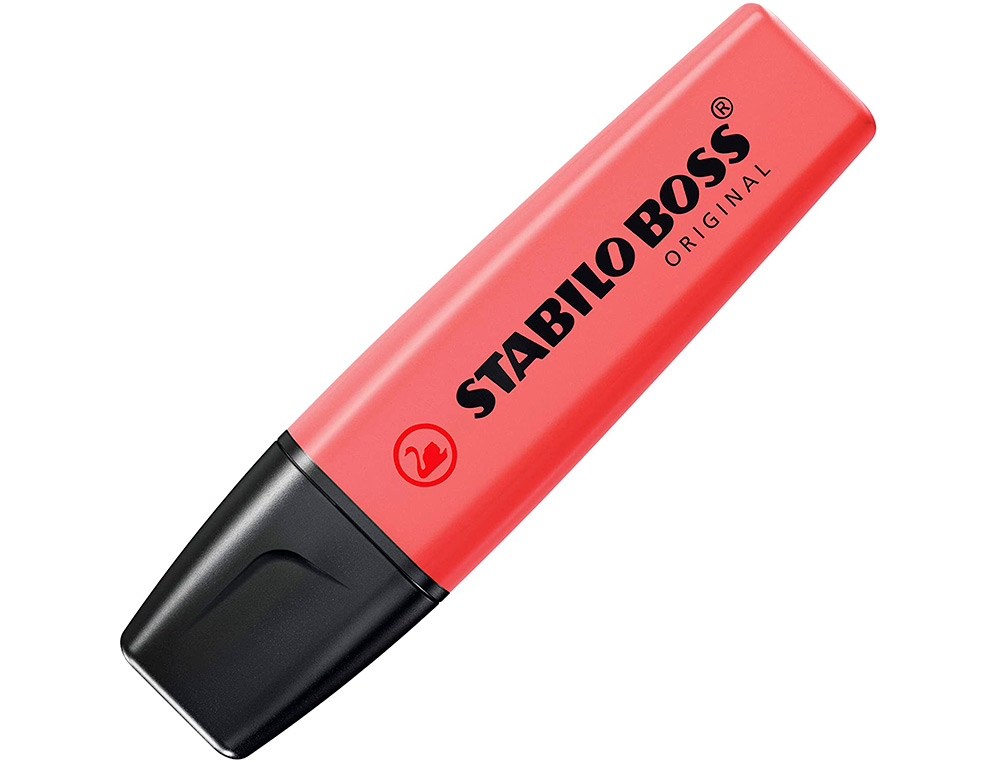 SURLIGNEUR STABILO BOSS TRACÉ 2/5MM POINTE BISEAUTÉE ENCRE UNIVERSELLE BASE EAU RÉSISTANTE LUMIÈRE POCHETTE 4 UNITÉS