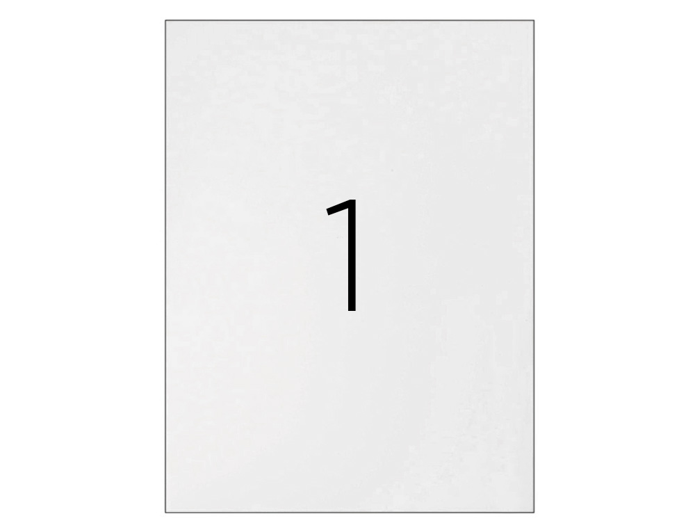 ÉTIQUETTE ADHÉSIVE Q-CONNECT 210X297MM COINS ARRONDIS IMPRIMANTE JET D'ENCRE LASER COPIEUR BOÎTE 100 FEUILLES 100 UNITÉS