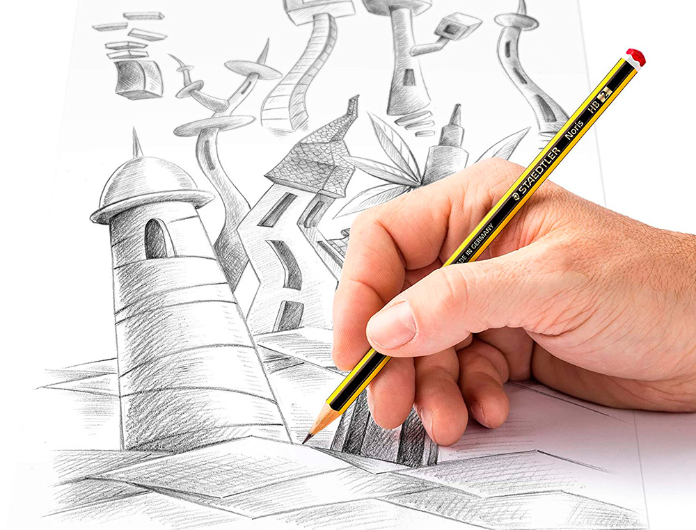 CRAYON GRAPHITE STAEDTLER NORIS 120 HB HEXAGONAL MINE 2MM TRS RSISTANTE