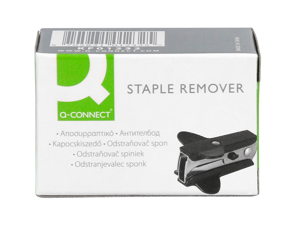 TE-AGRAFE Q-CONNECT PLASTIQUE MTAL AGRAFES STANDARD COLORIS NOIR