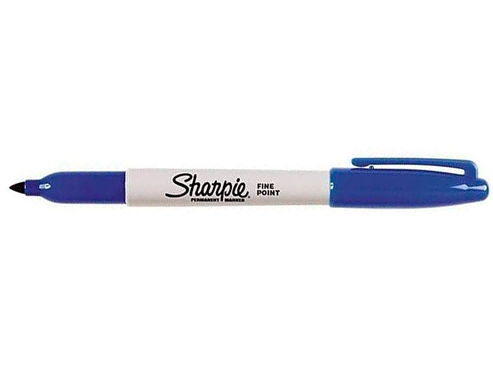 MARQUEUR SHARPIE PERMANENT POINTE OGIVE FINE 0.9MM SCHE RAPIDEMENT COLORIS BLEU