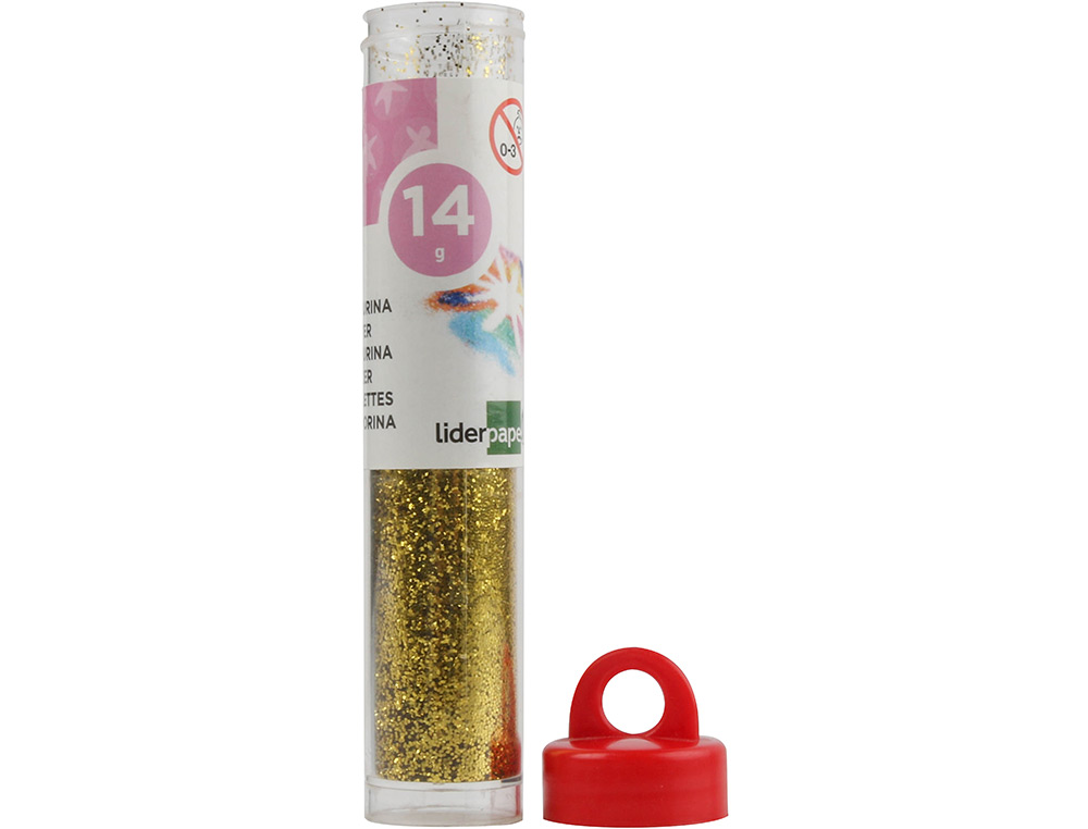 PAILLETTE FANTAISIE LIDERPAPEL COLORIS OR POT 14G