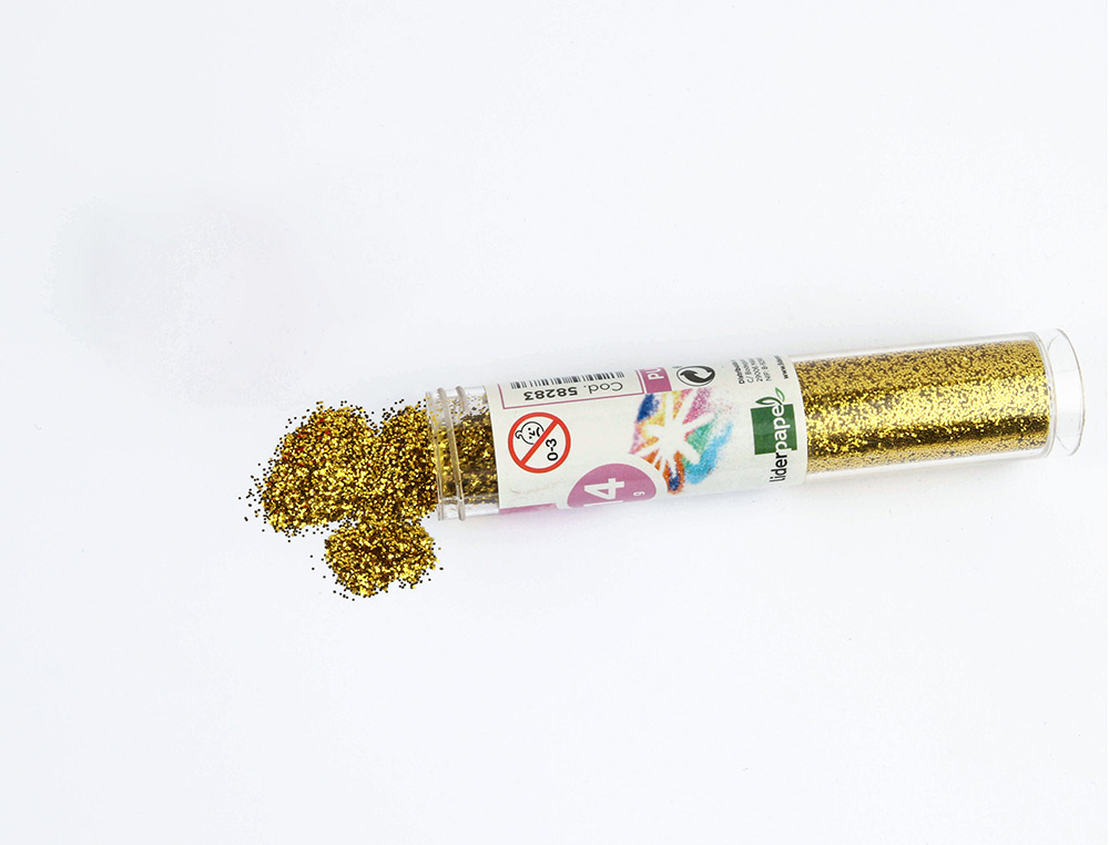 PAILLETTE FANTAISIE LIDERPAPEL COLORIS OR POT 14G