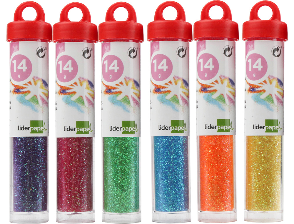 PAILLETTE FANTAISIE LIDERPAPEL COLORIS ASSORTIS MTALLISS PASTEL POT 14G