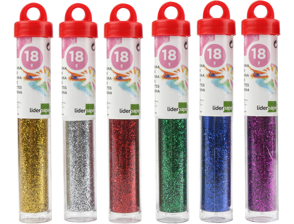 PAILLETTE FANTAISIE LIDERPAPEL COLORIS ASSORTIS MTALLISS POT 18G
