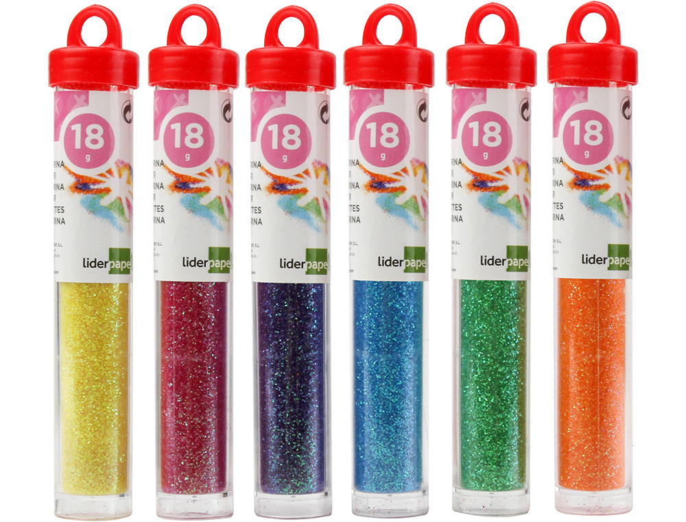 PAILLETTE FANTAISIE LIDERPAPEL COLORIS ASSORTIS MTALLISS PASTEL POT 18G
