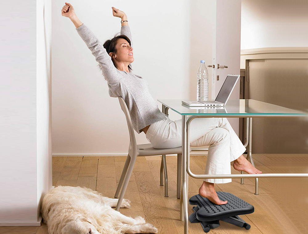 REPOSE-PIEDS Q-CONNECT RÉGLABLE PREMIUM 460X340MM