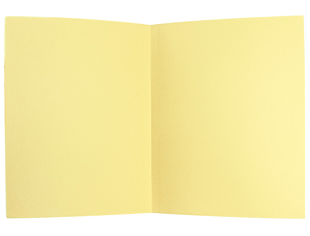 SOUS-CHEMISE LIDERPAPEL PAPIER CARTONNE 180G/M2 310X230MM DOCUMENT A4 COLORIS JAUNE PASTEL