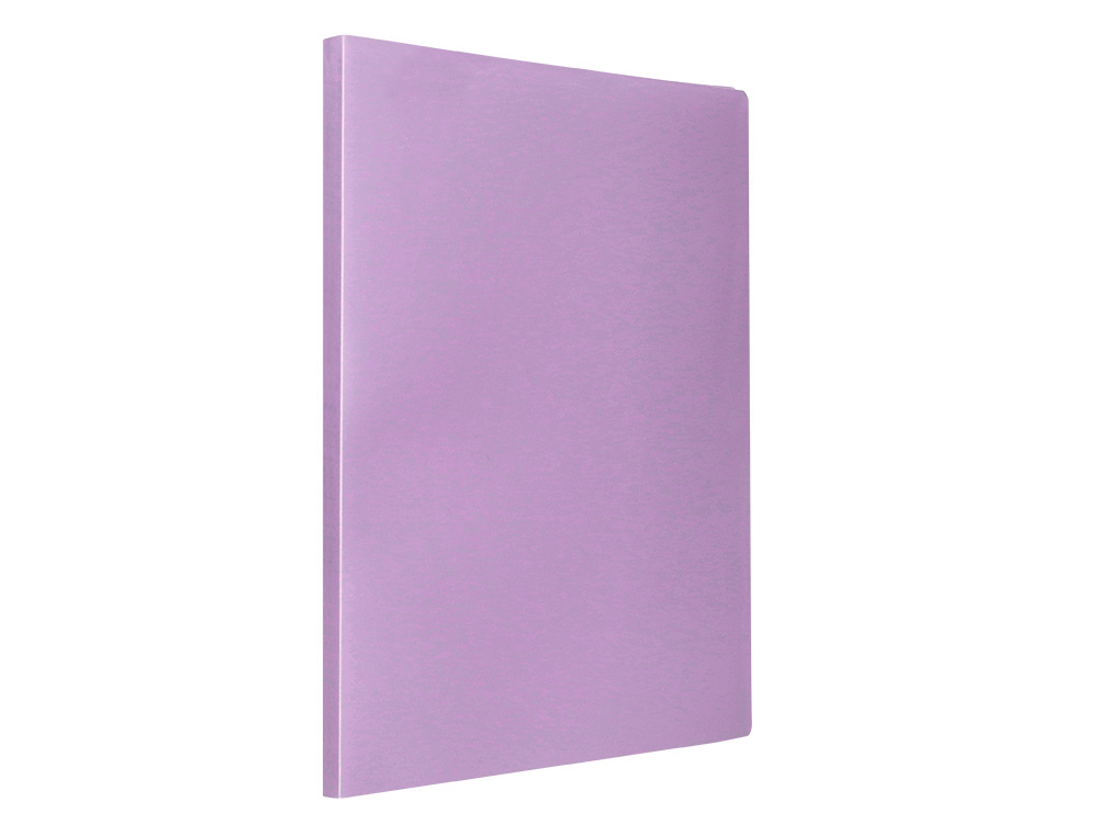 PROTEGE-DOCUMENTS LIDERPAPEL POLYPROPYLENE COUVERTURE FLEXIBLE 40 POCHETTES FIXES A4 220X297MM LAVANDE OPAQUE