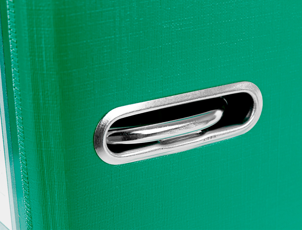 CLASSEUR LEVIER LIDERPAPEL A4 DOCUMENTA CARTON REMBORD 1,9MM DOS 75MM RADO MTALLIQUE COLORIS VERT