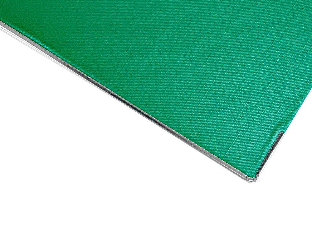 CLASSEUR LEVIER LIDERPAPEL A4 DOCUMENTA CARTON REMBORD 1,9MM DOS 75MM RADO MTALLIQUE COLORIS VERT