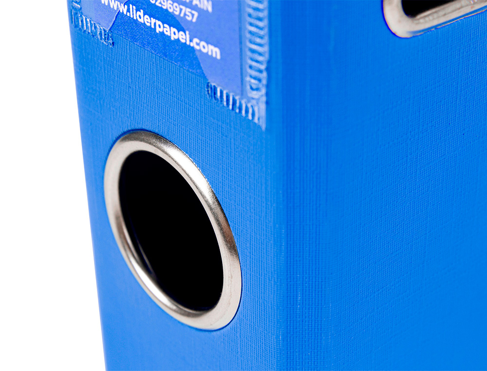 CLASSEUR LEVIER LIDERPAPEL A4 DOCUMENTA CARTON REMBORDÉ 1,9MM DOS 52MM RADO MÉTALLIQUE COLORIS BLEU