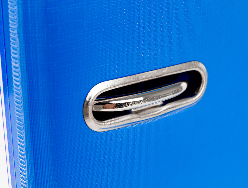 CLASSEUR LEVIER LIDERPAPEL A4 DOCUMENTA CARTON REMBORDÉ 1,9MM DOS 52MM RADO MÉTALLIQUE COLORIS BLEU