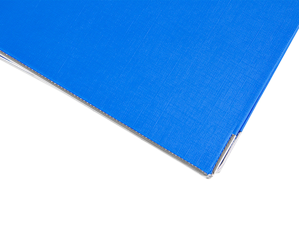CLASSEUR LEVIER LIDERPAPEL A4 DOCUMENTA CARTON REMBORDÉ 1,9MM DOS 52MM RADO MÉTALLIQUE COLORIS BLEU