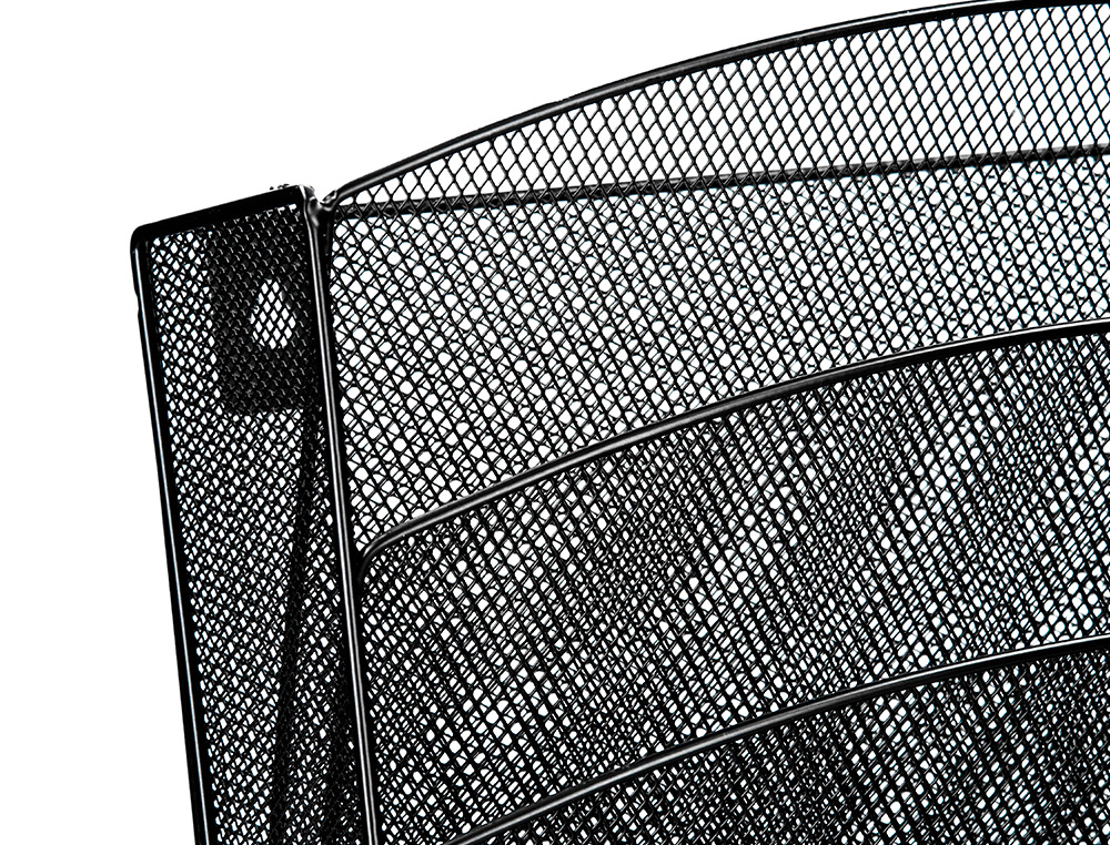 CORBEILLE MURALE Q-CONNECT 5 CASES A4 VERTICAL PRÉSENTOIR MÉTALLIQUE 315X93X440MM COLORIS NOIR