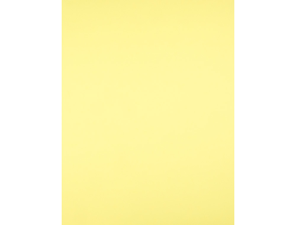 PAPIER CARTONNE LIDERPAPEL 50X65CM 180GR COLORIS JAUNE CLAIR