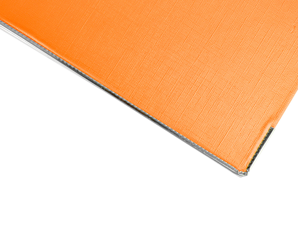 CLASSEUR LEVIER LIDERPAPEL A4 DOCUMENTA CARTON REMBORDÉ 1,9MM DOS 75MM RADO MÉTALLIQUE COLORIS ORANGE