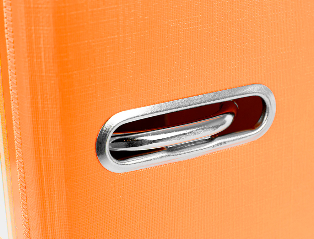 CLASSEUR LEVIER LIDERPAPEL A4 DOCUMENTA CARTON REMBORDÉ 1,9MM DOS 75MM RADO MÉTALLIQUE COLORIS ORANGE