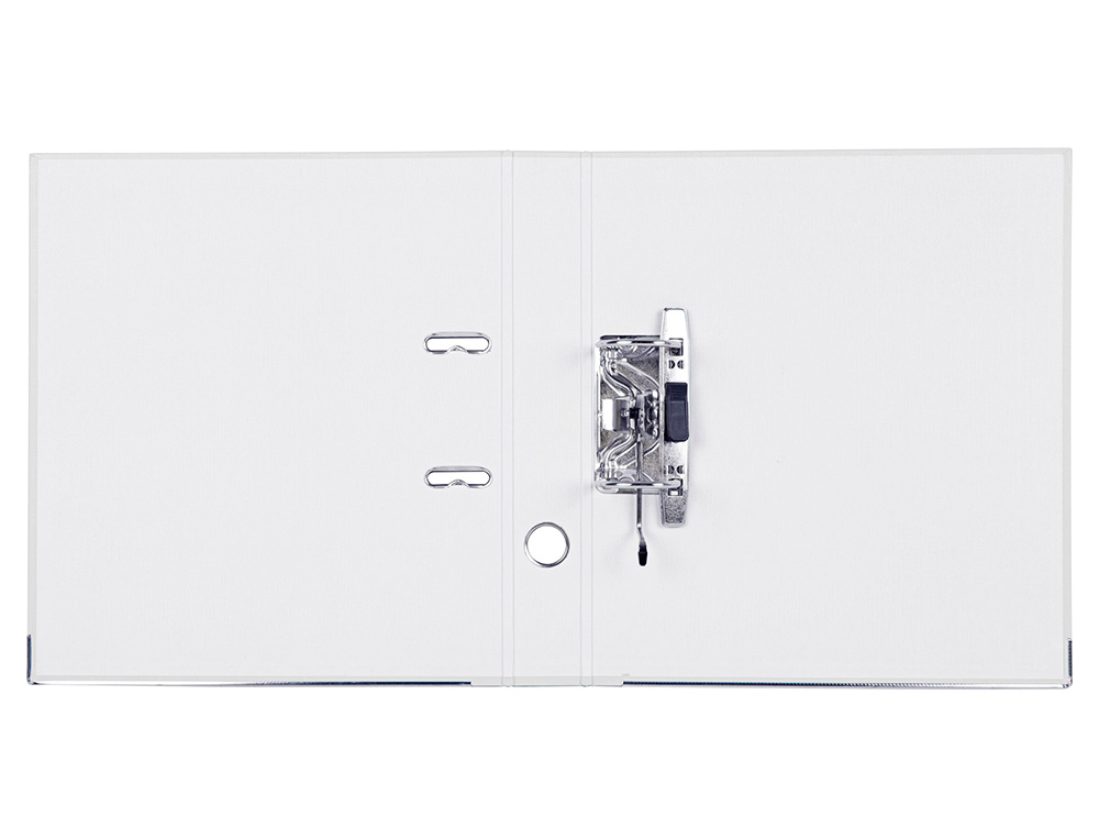 CLASSEUR LEVIER LIDERPAPEL A4 DOCUMENTA CARTON REMBORDÉ 1,9MM DOS 52MM RADO MÉTALLIQUE COLORIS BLANC