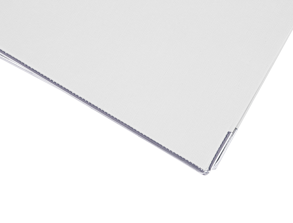 CLASSEUR LEVIER LIDERPAPEL A4 DOCUMENTA CARTON REMBORDÉ 1,9MM DOS 52MM RADO MÉTALLIQUE COLORIS BLANC